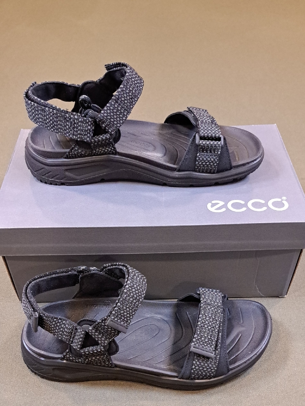 ECCO X-trinsic 3S Men's Water Sandals -Color: Black - Size: Men EU 42 - US 8-8.5